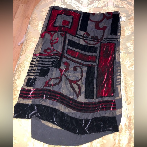 Chico's Accessories - Chico's sheer velvet print scarf